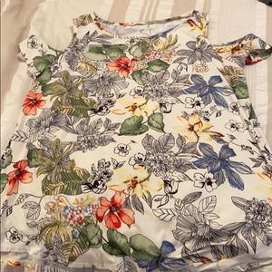 Off the shoulder floral top